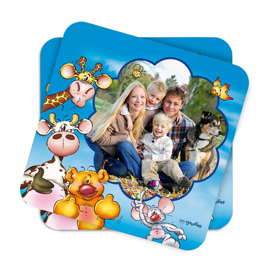 Dessous de verre Doodles - 2 pièces