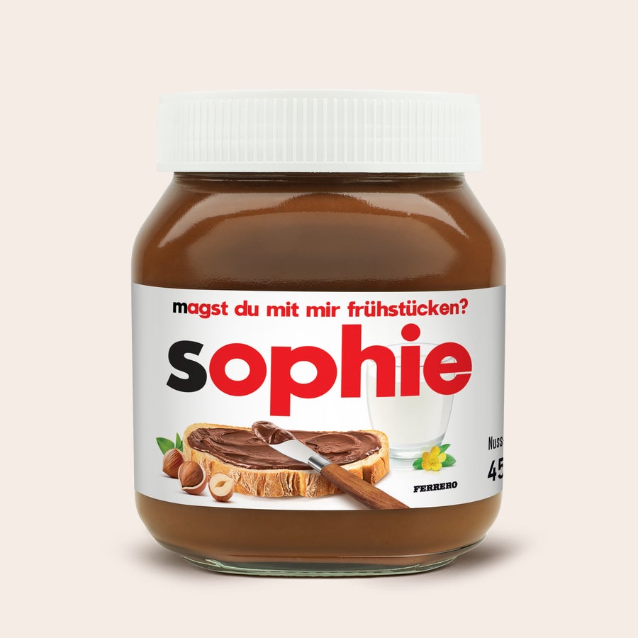 Personalisiertes nutella®-Glas Personalisiertes nutella®-Glas