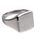 Engraved silver signet ring - Men - Size 20