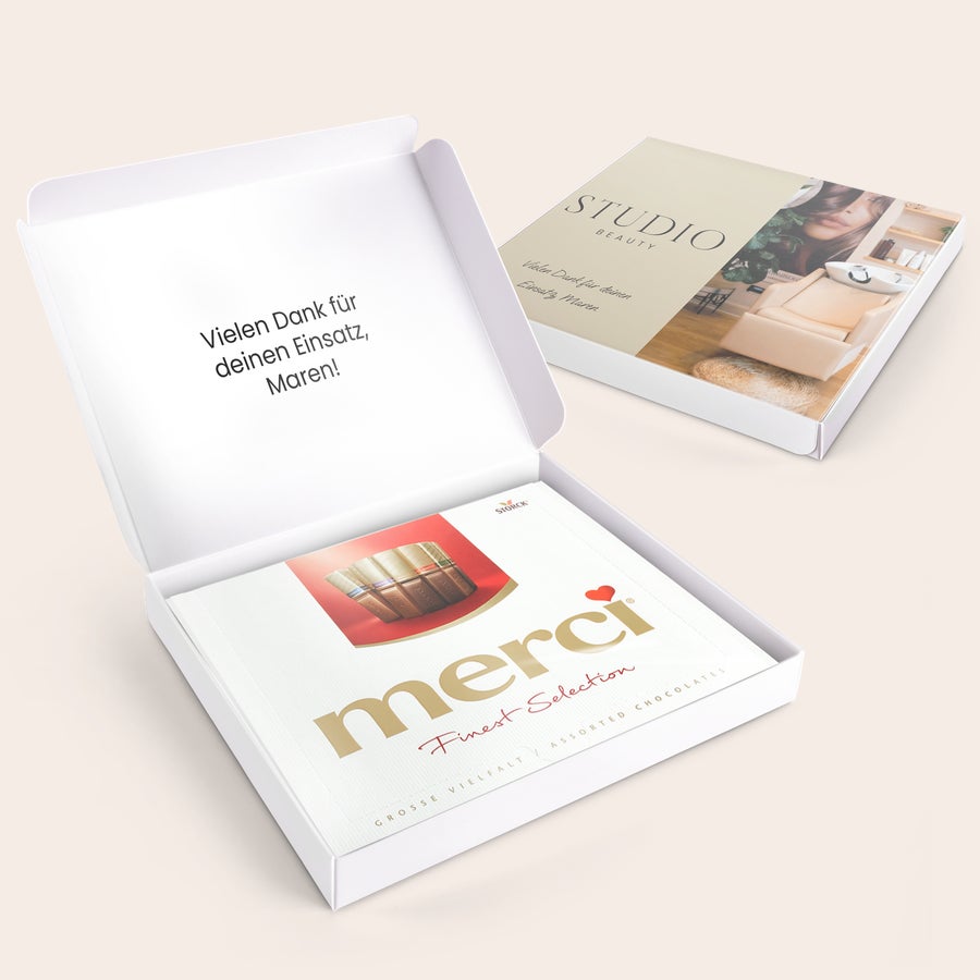 Merci Schokolade Personalisieren- 250 Gramm Merci Schokolade Personalisieren- 250 Gramm