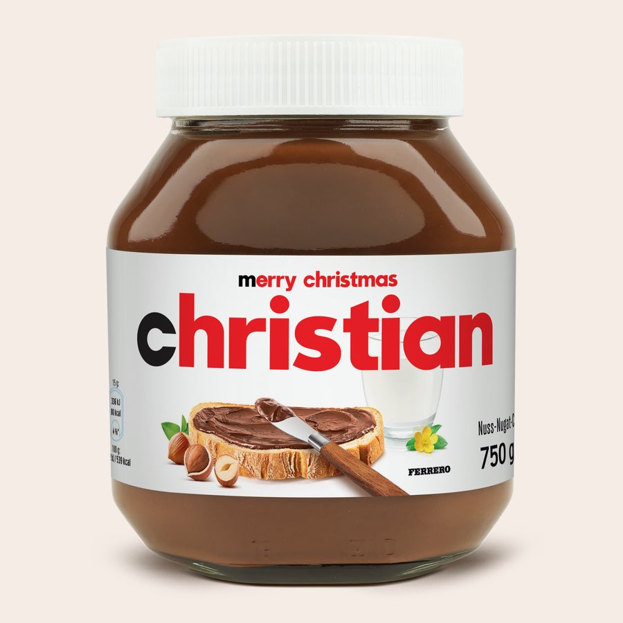 Personalisiertes nutella®-Glas nutella® Glas, personalisiert mit Namen