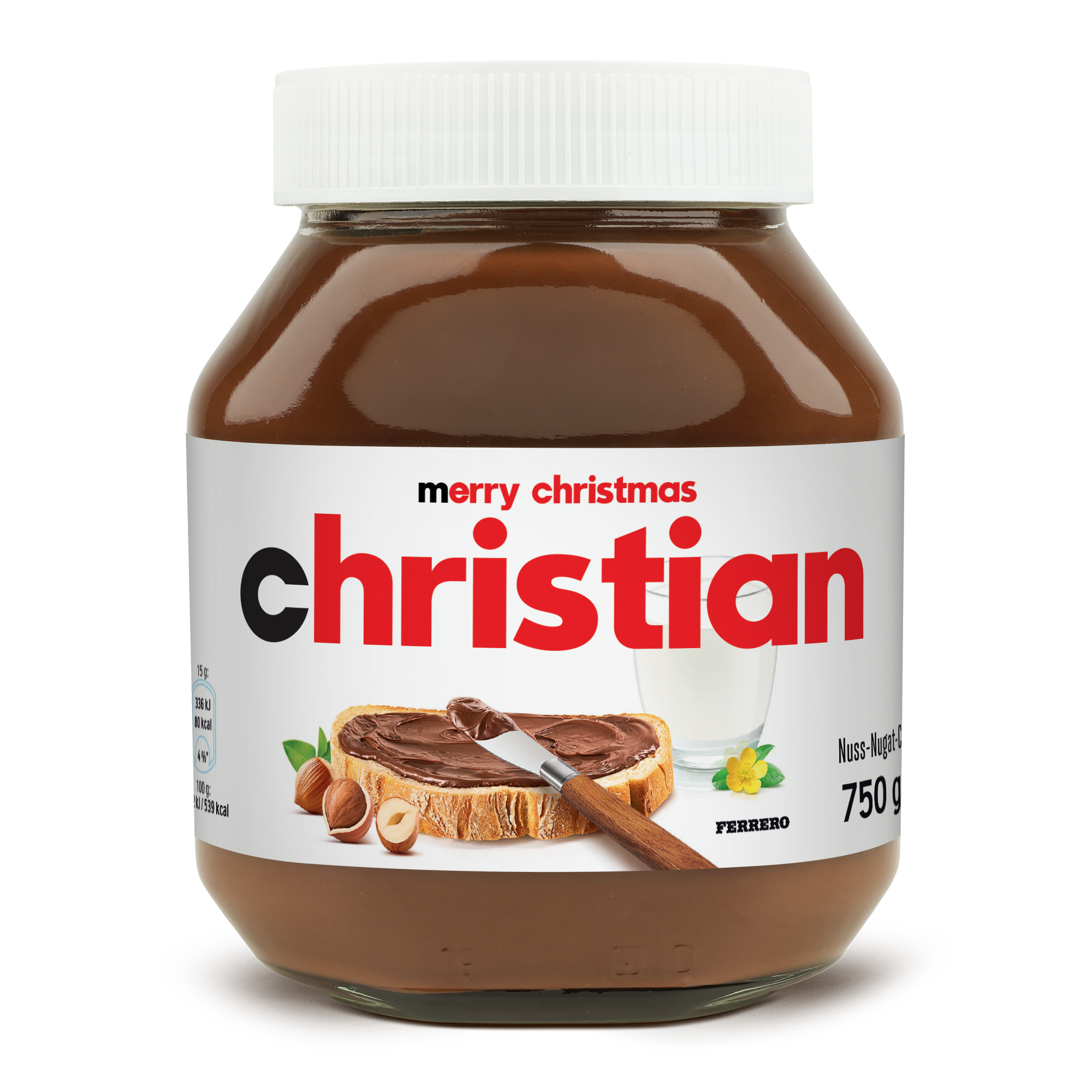 Personalisiertes nutella®-Glas