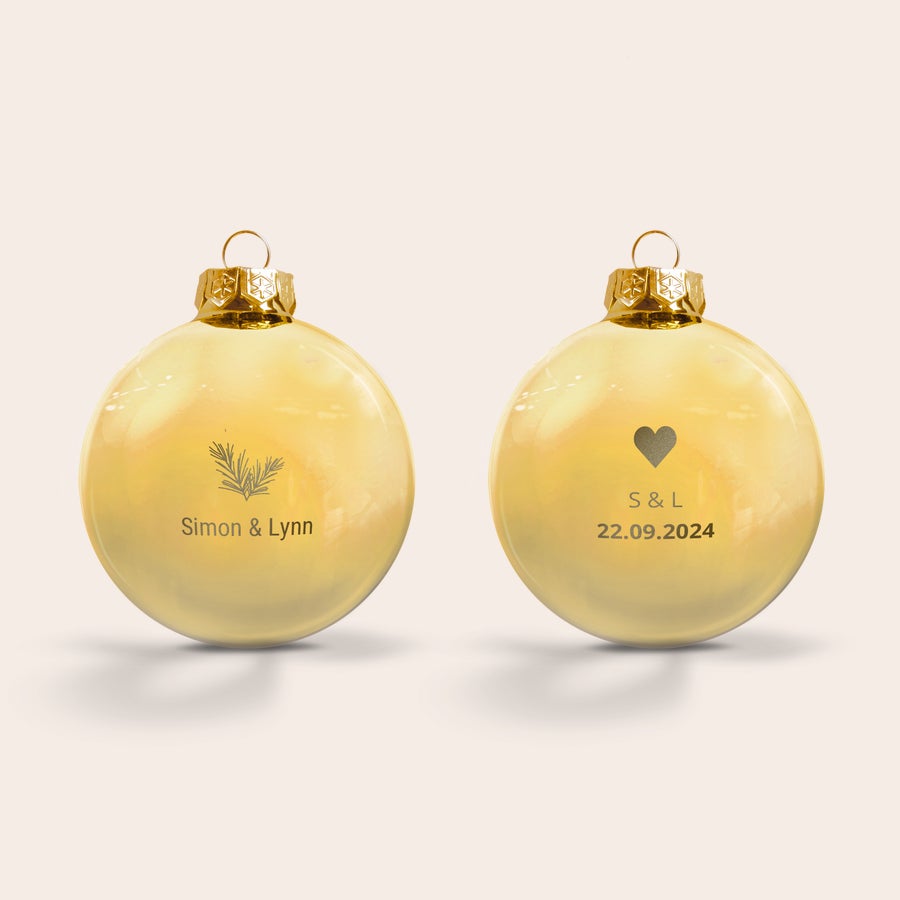 Kerstbal met naam Kerstbal met naam