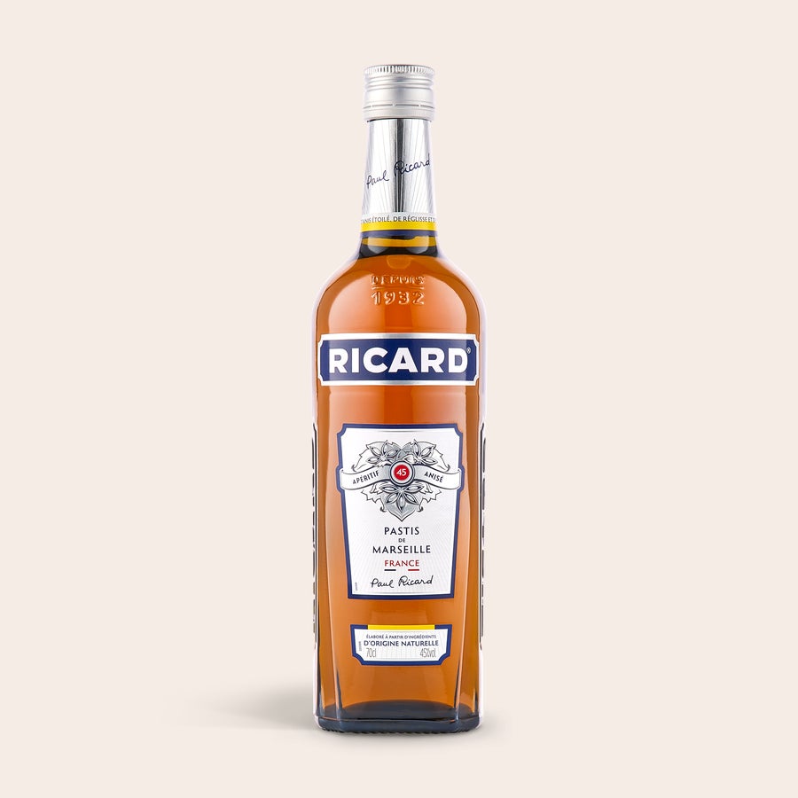 Ricard Pastis likør – Indgraveret trækasse Ricard Pastis likør 70 cl med personlig indgraveret tekst, ideel til at overraske dem du holder af.
