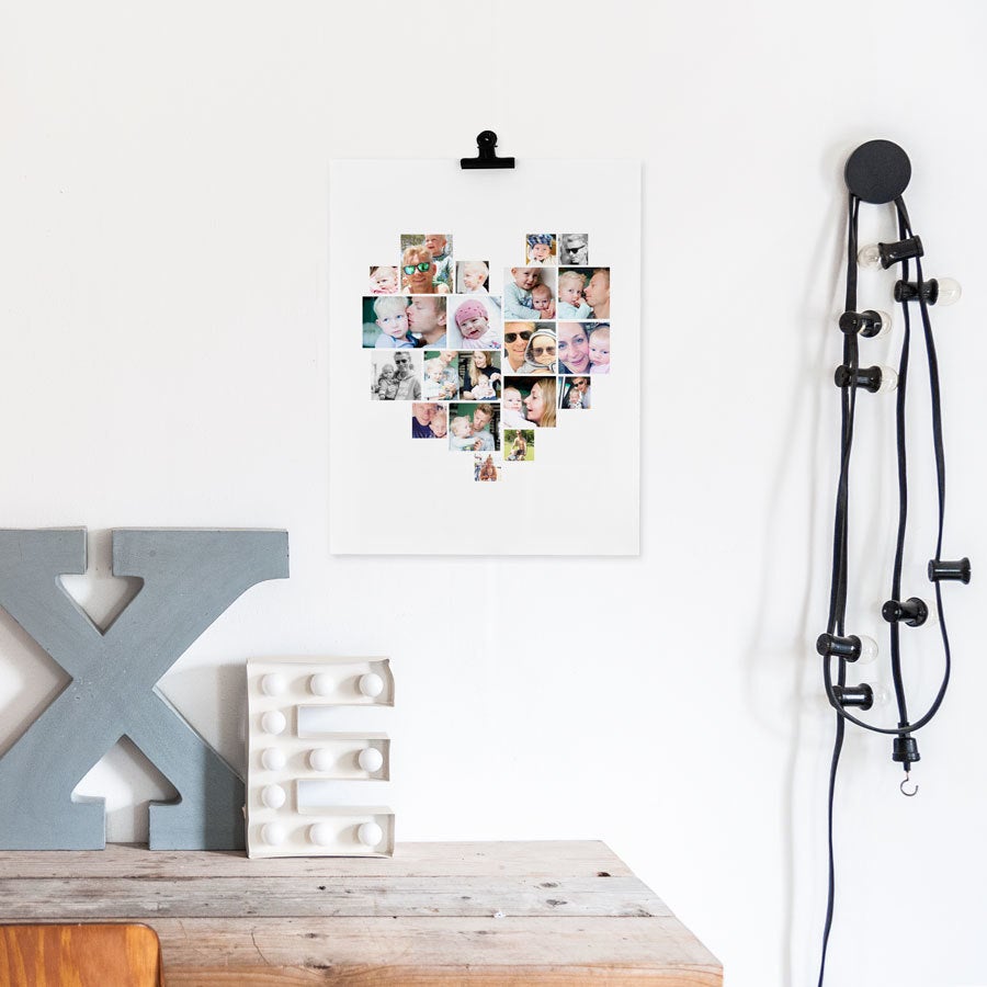 Foto Collage Poster - Papa & ich (30x40cm)