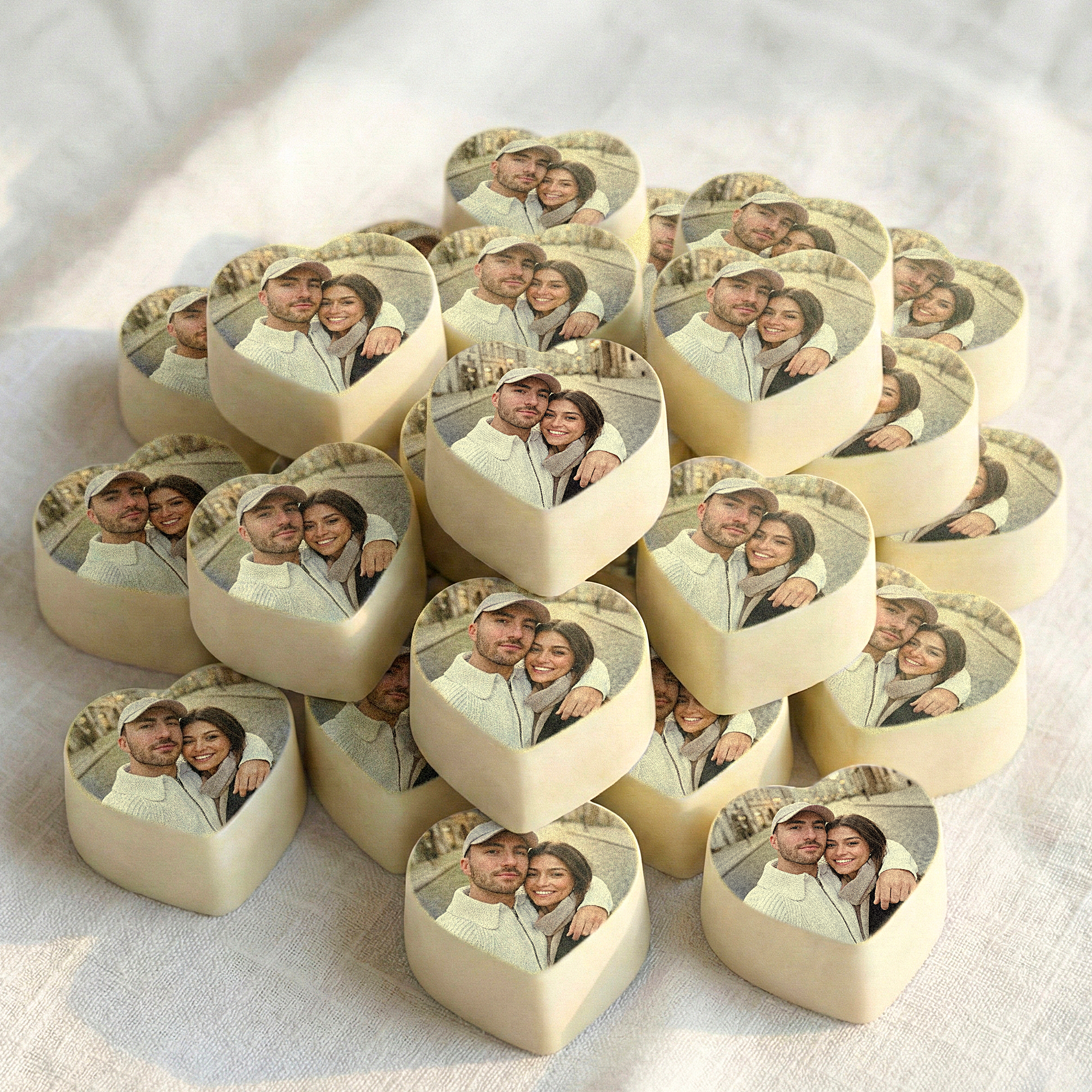 Personalised Photo Chocolates - Hearts
