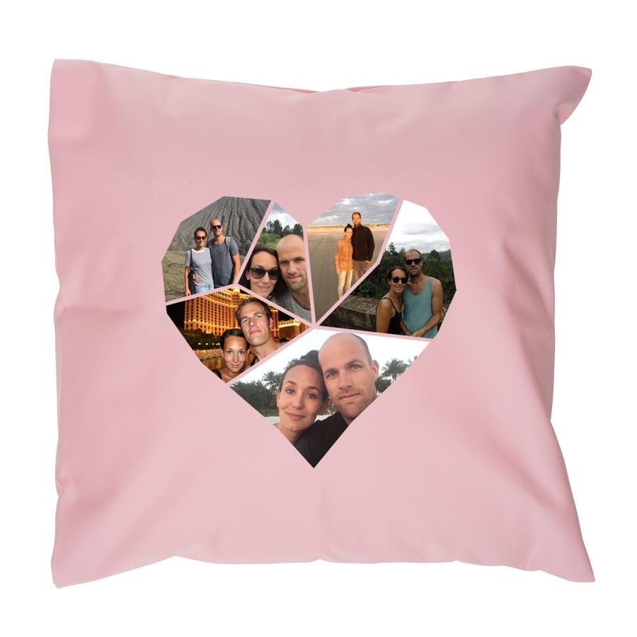 Personalised cushion case - Love - Pink