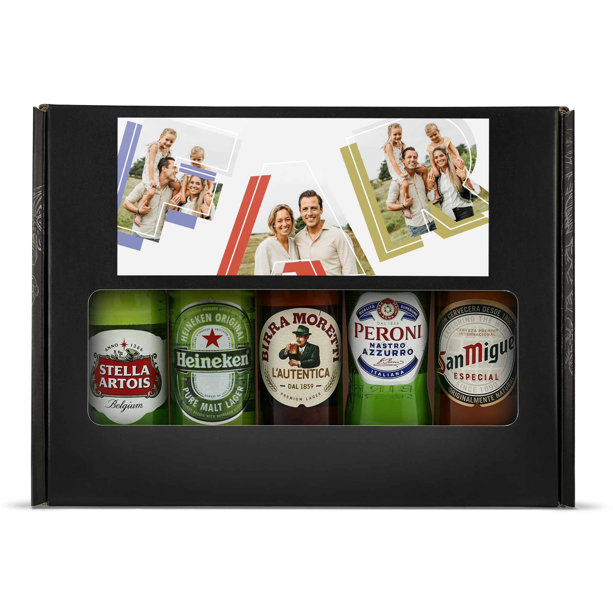 Øl gaveæske med eget billede