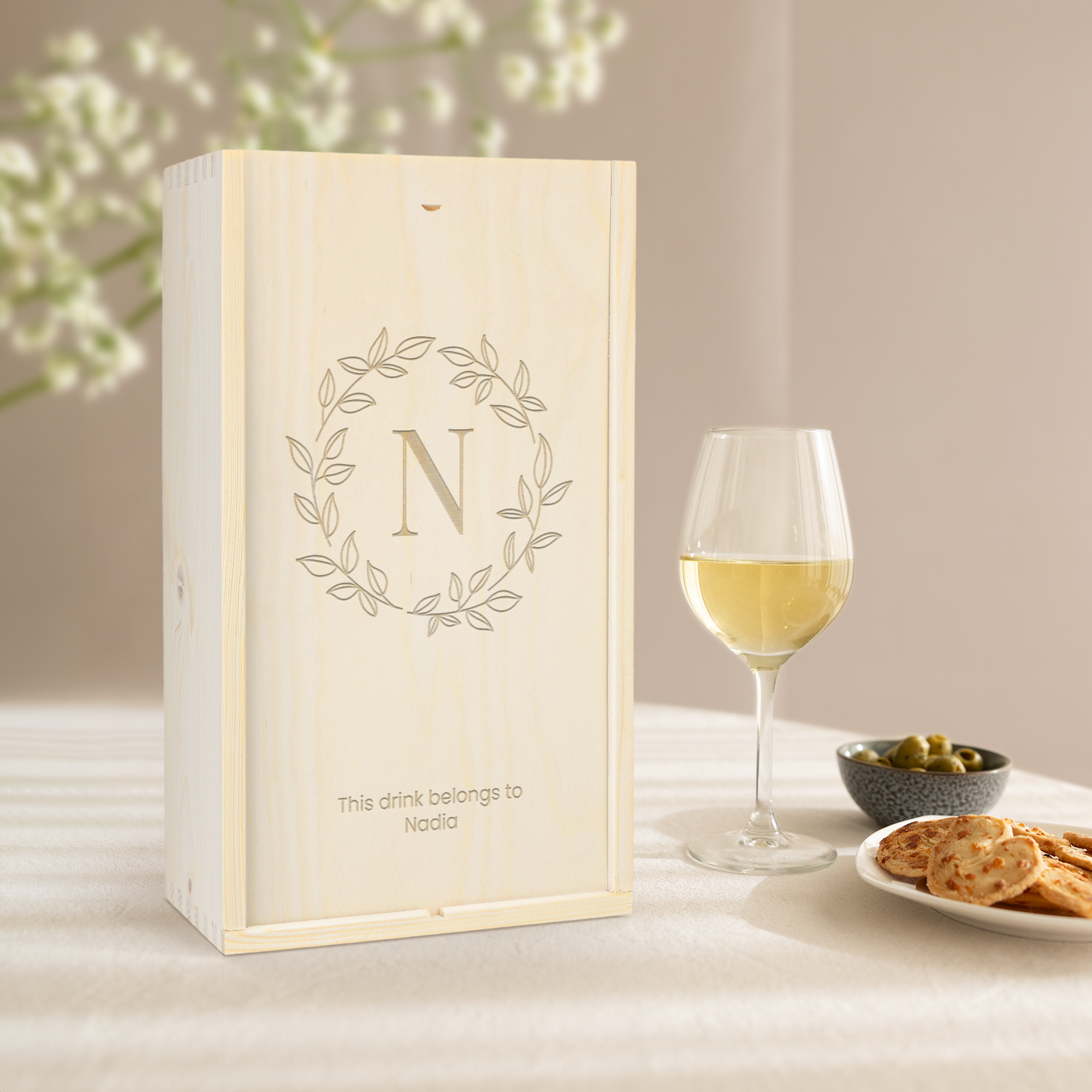 Caisse de vin personnalisée