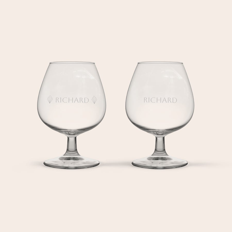 Cognac glas graveren Cognac glas graveren