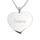 Silver name pendant - Heart