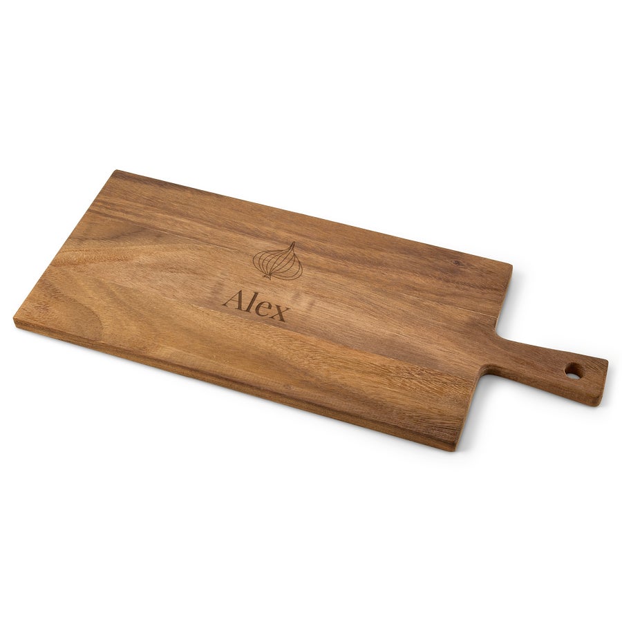 Personalised wooden serving platter Personalised wooden serving platter