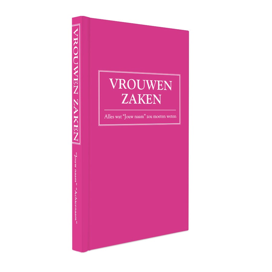 Boek "Vrouwenzaken" personaliseren