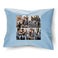 Personalizowana błękitna poduszka ze zdjęciem - Duża