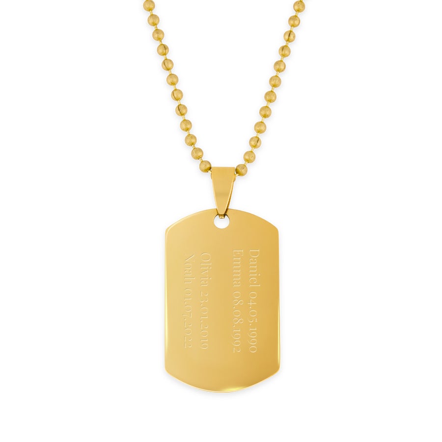 Dog tag pendant necklace online