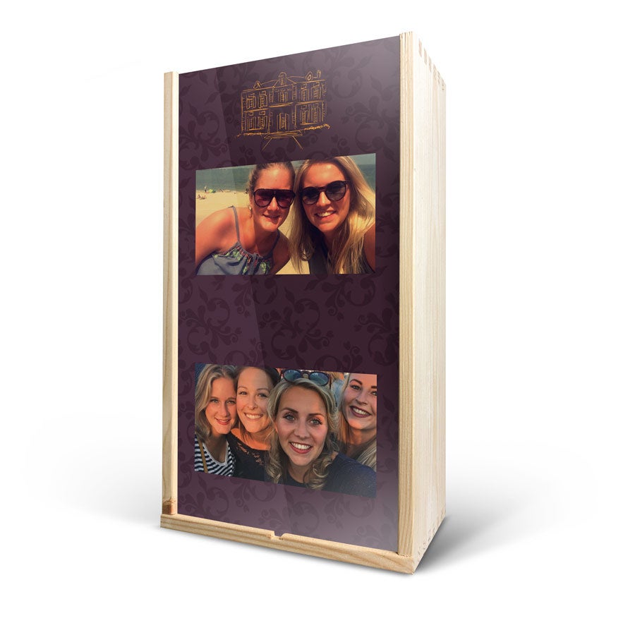 Caja de vino personalizada