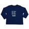Personalised Baby T-shirt - Long sleeve - Navy - 50/56