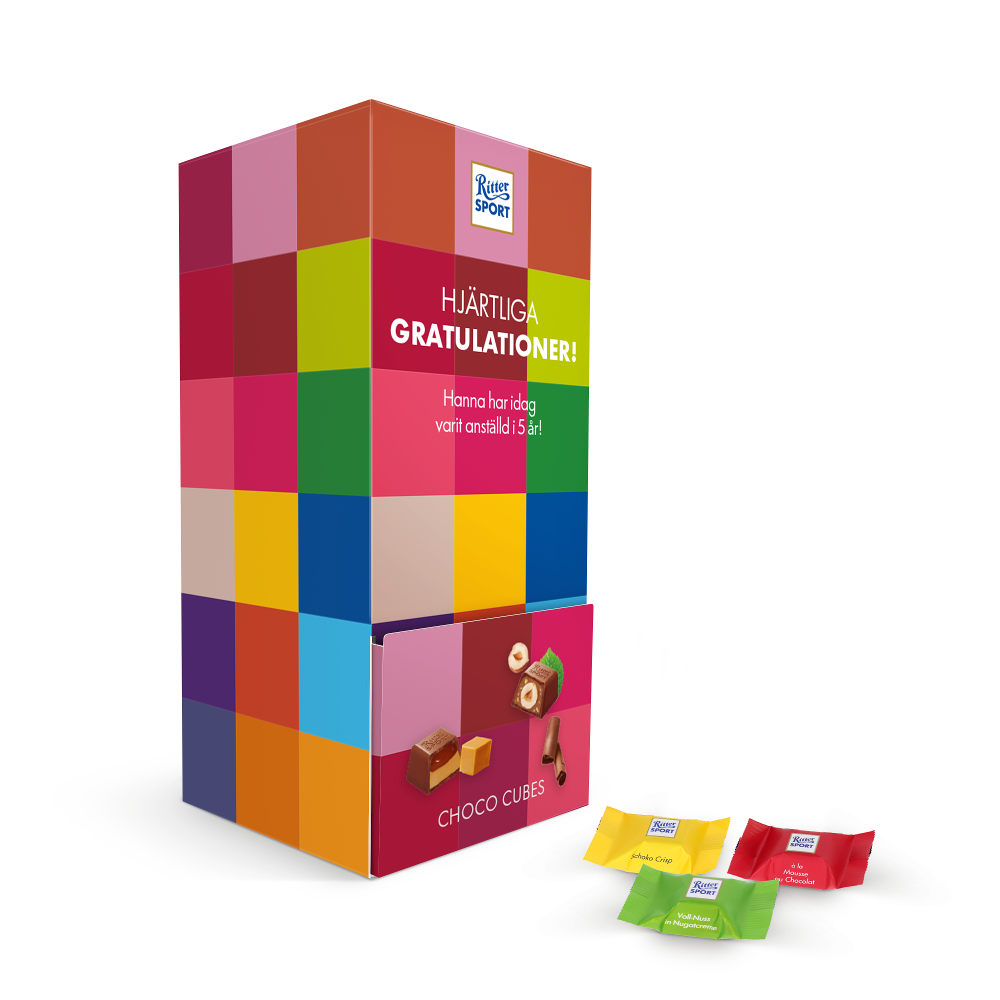 Personaliserad Ritter Sport Mini Mix Dispenser