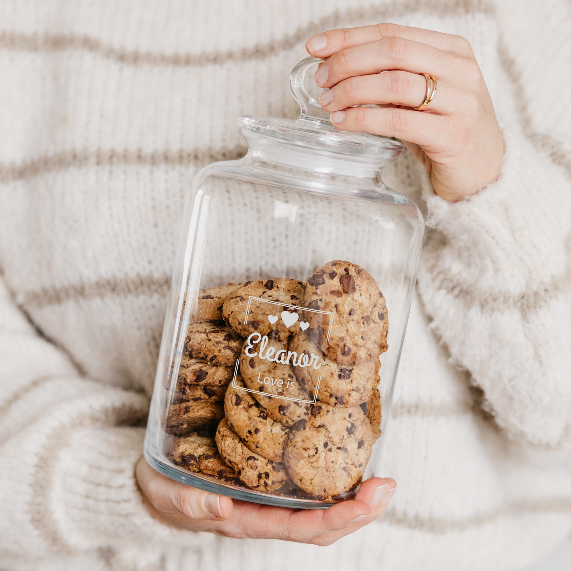 personalised treat jar