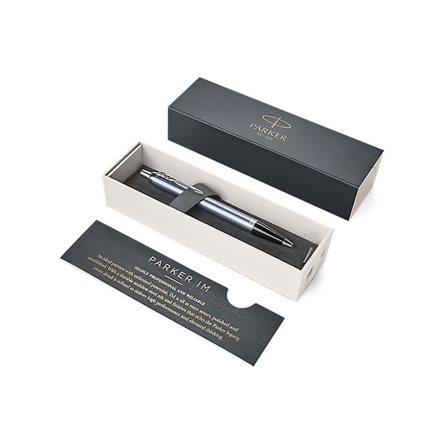 Parker - Caneta esferográfica IM - Cinza azul (destro)