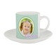 Tasse mit Foto und Untertasse