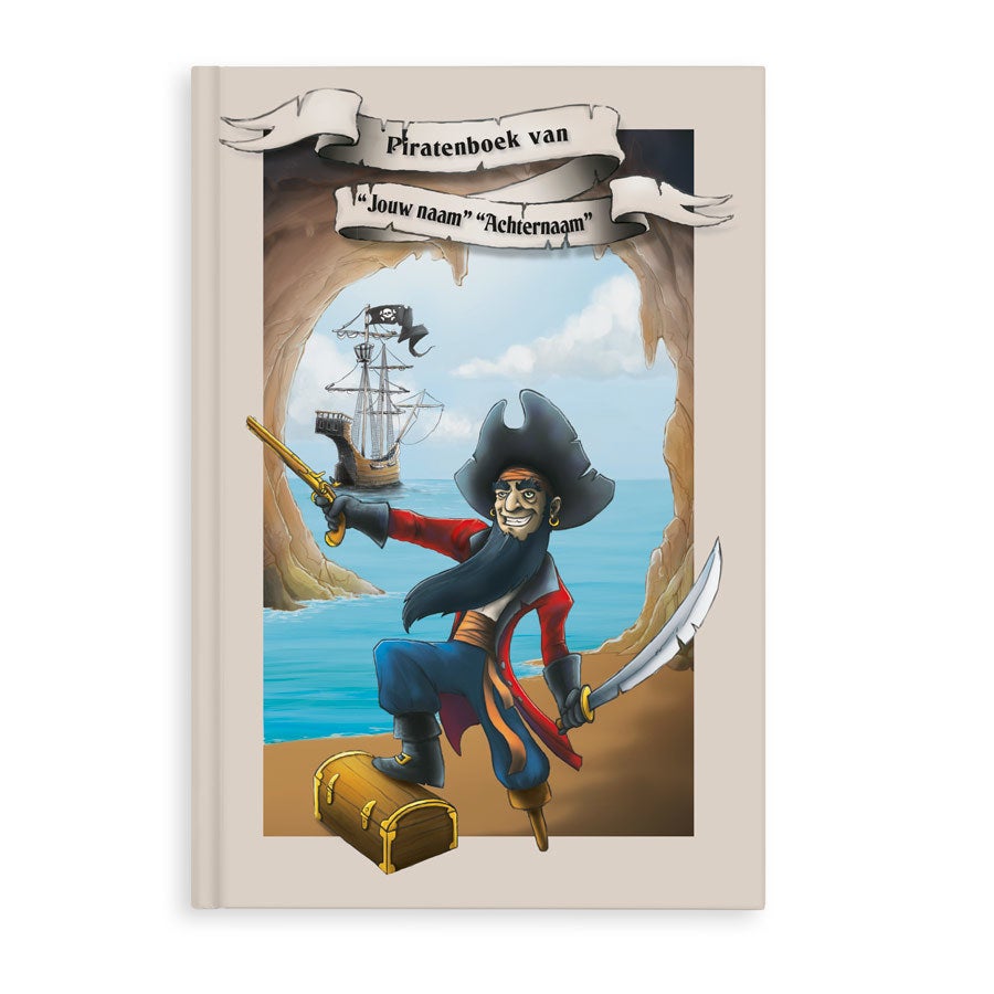 Piraten vriendenboekje met naam en foto - Hardcover