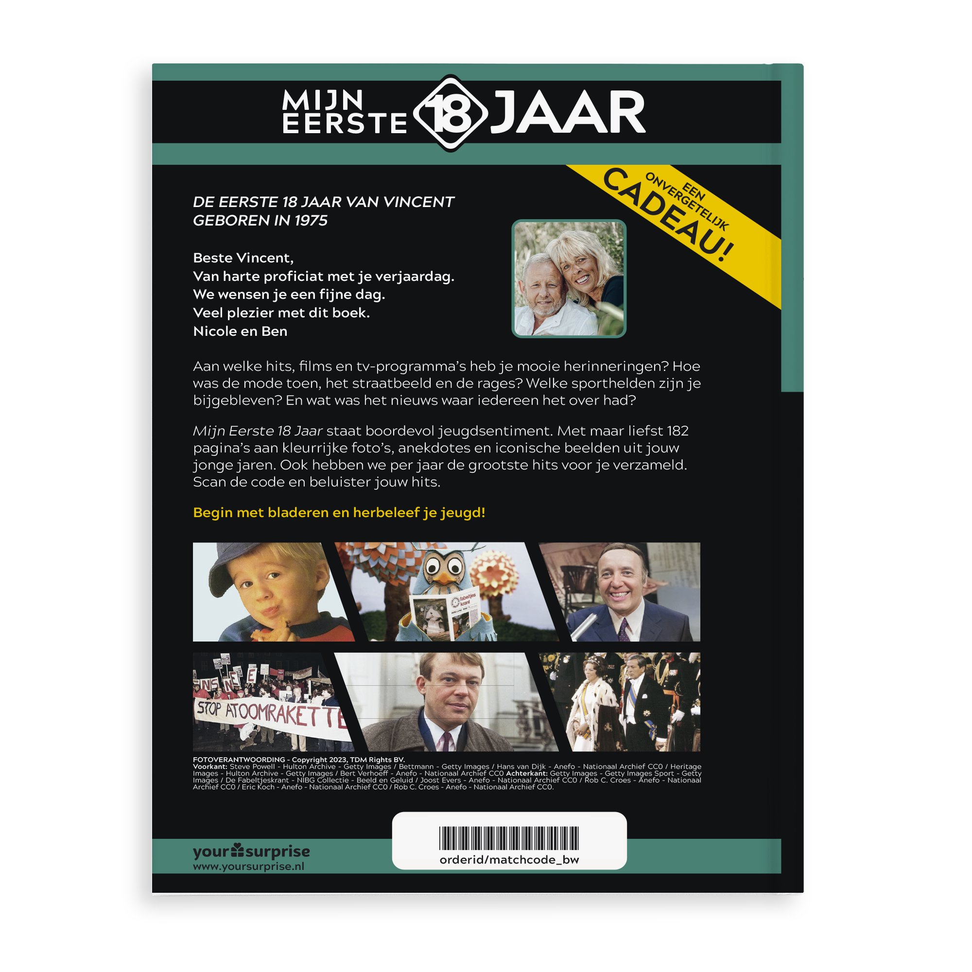 Geboortejaar boek - Mijn eerste 18 jaar