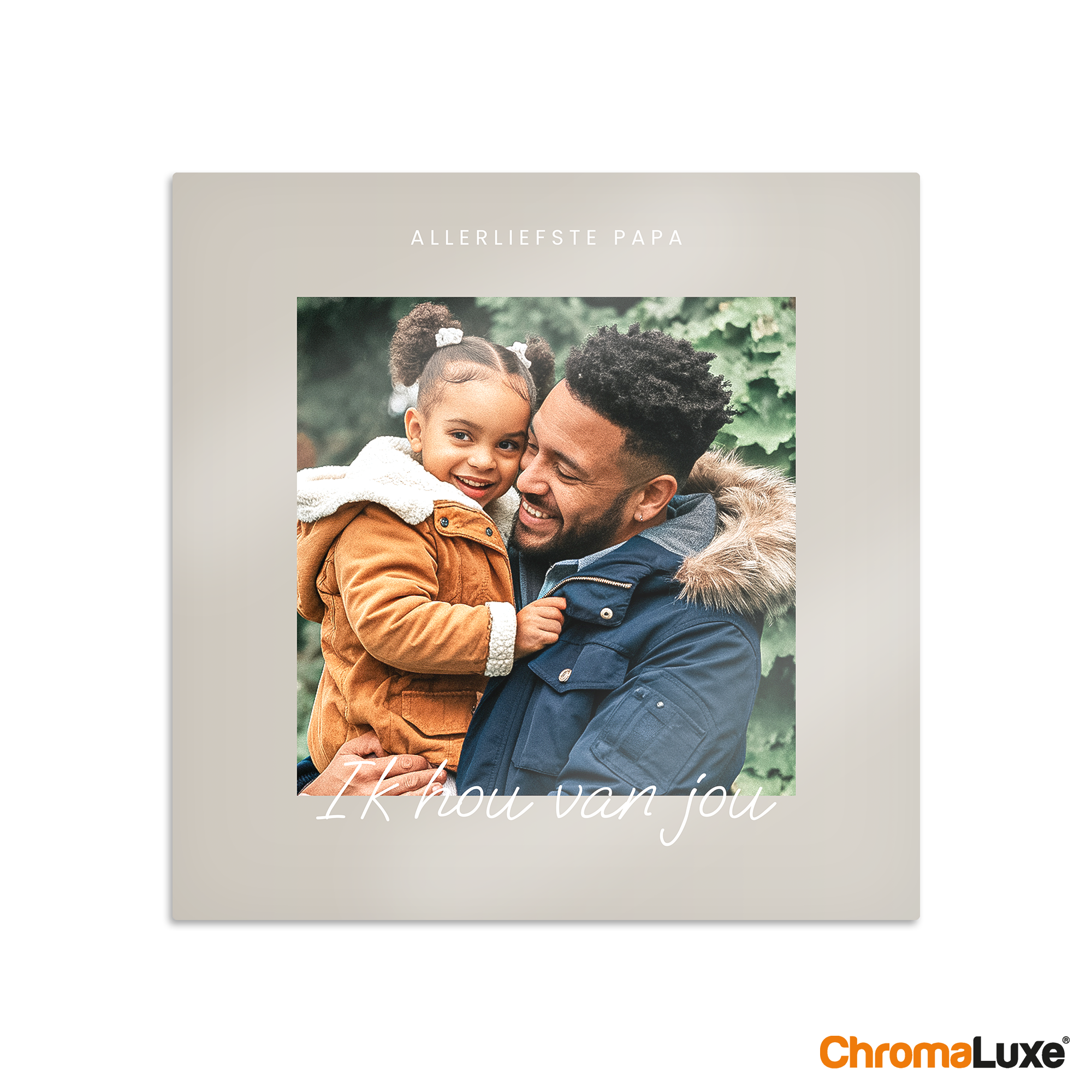 Foto collage op aluminium