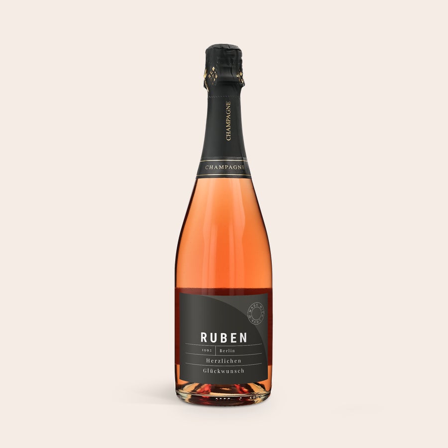 Rosé Champagner Rene Schloesser personalisieren Rosé Champagner Rene Schloesser personalisieren