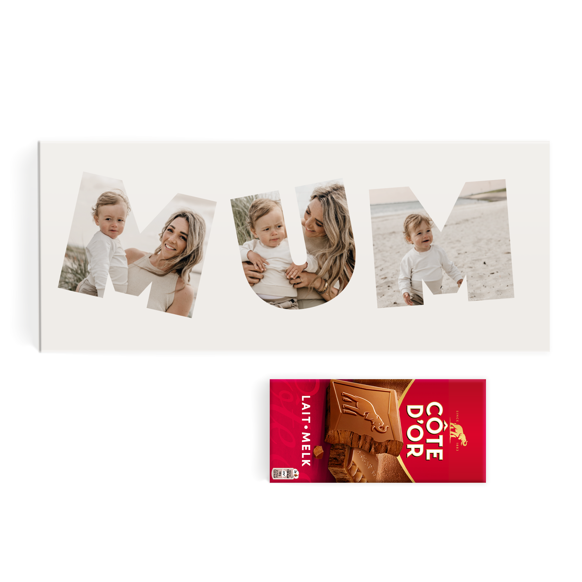 Chocolate Côte d'Or - Barra Gigante com nome