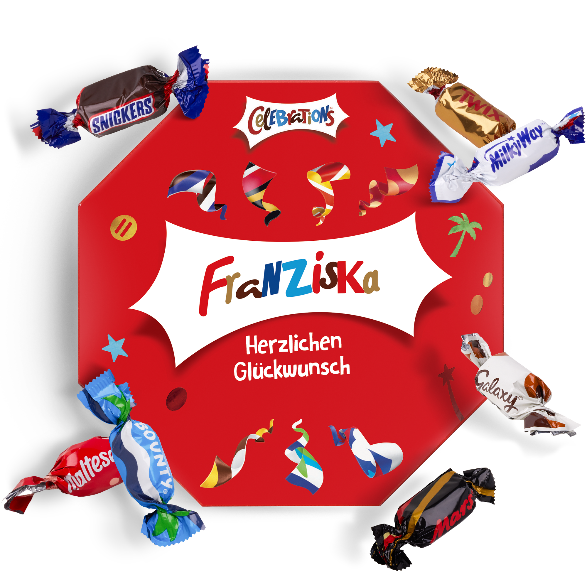 Celebrations Chocolate Box mit Namen