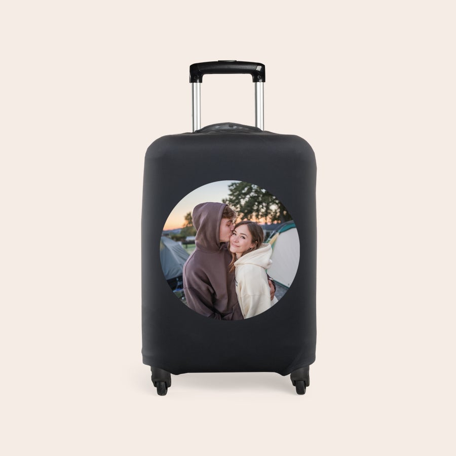 Personalised suitcase cover Personalised suitcase cover