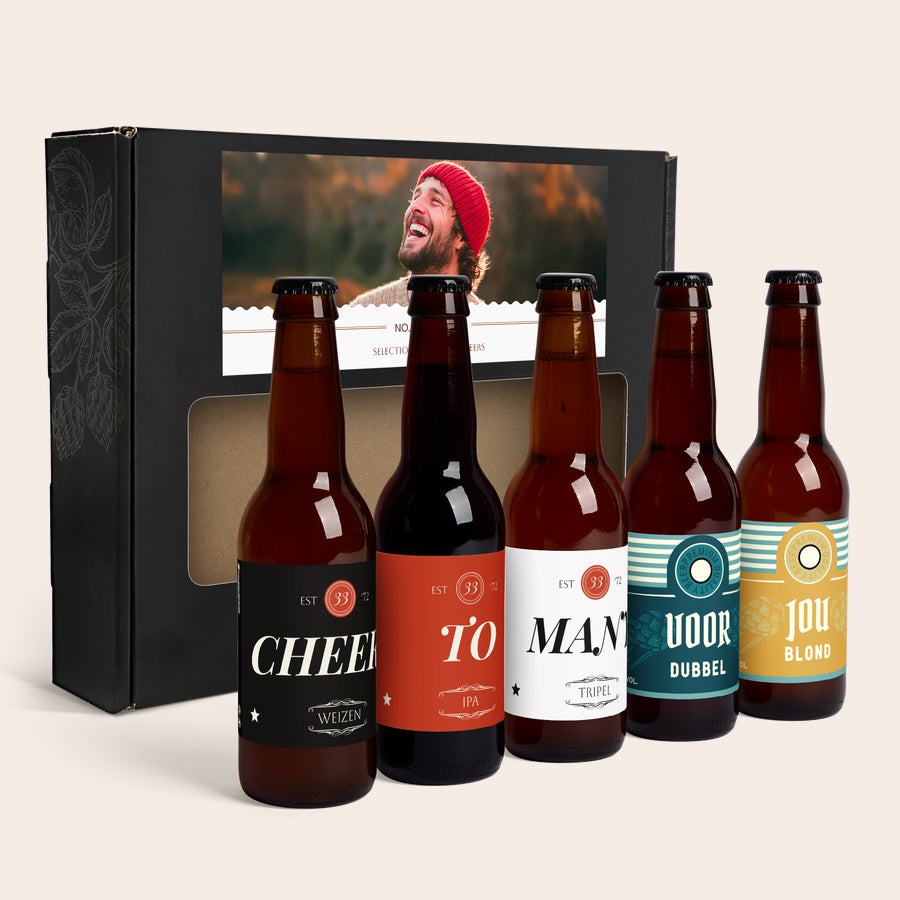 Persoonlijk bierpakket met naam of tekst Persoonlijk bierpakket met naam of tekst
