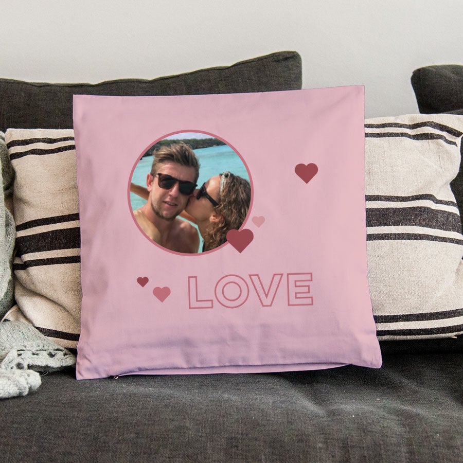 Liefdeskussen bedrukken Liefdeskussen bedrukken