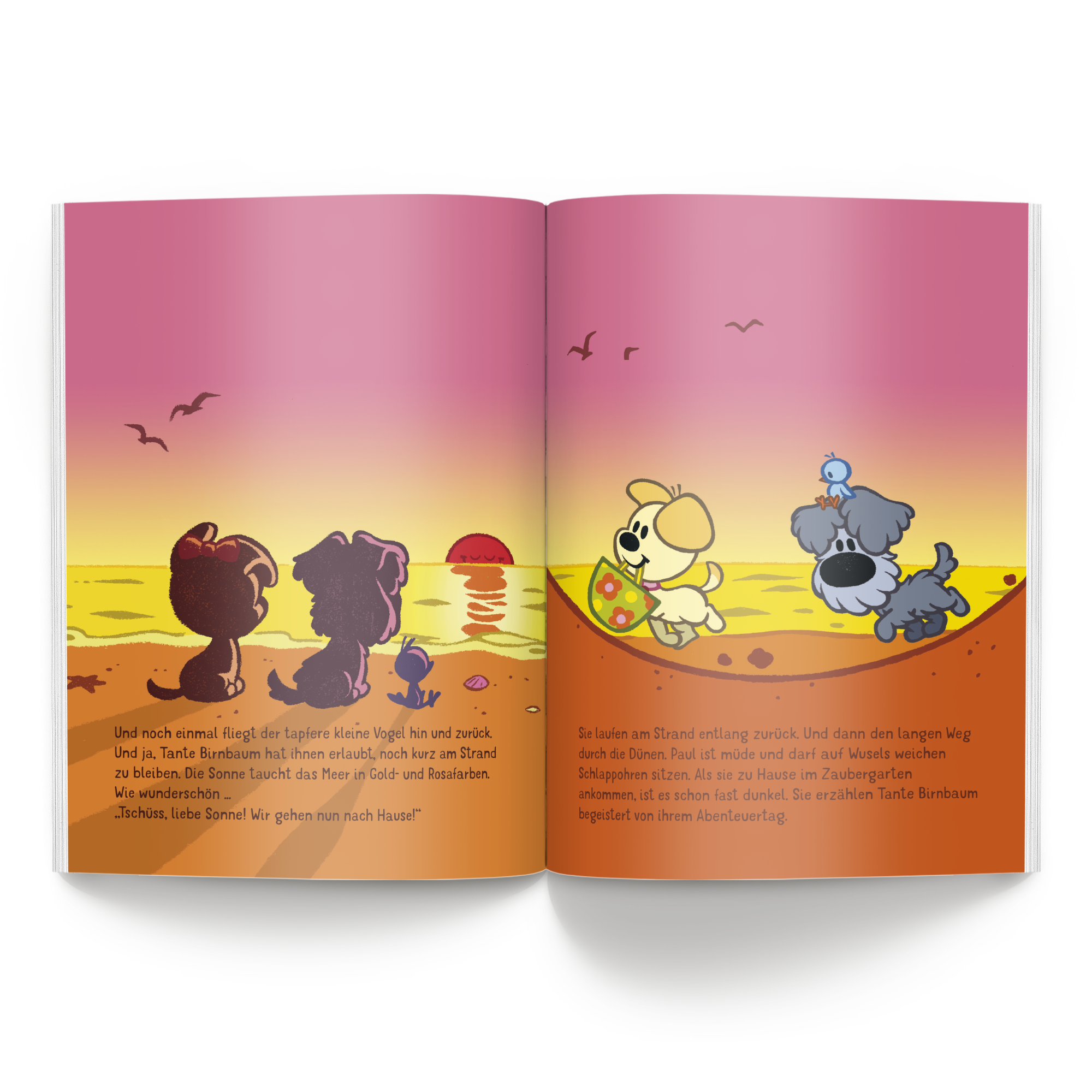 Personalisiertes Kinderbuch - Wusel & Pip - 1 Freund - XL Softcover mit individuell bedruckten Seiten.