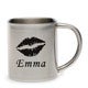 Mug métal - personnalisé texte