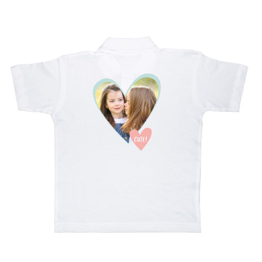 Personalised polo t-shirt - Children - White - 6 yrs