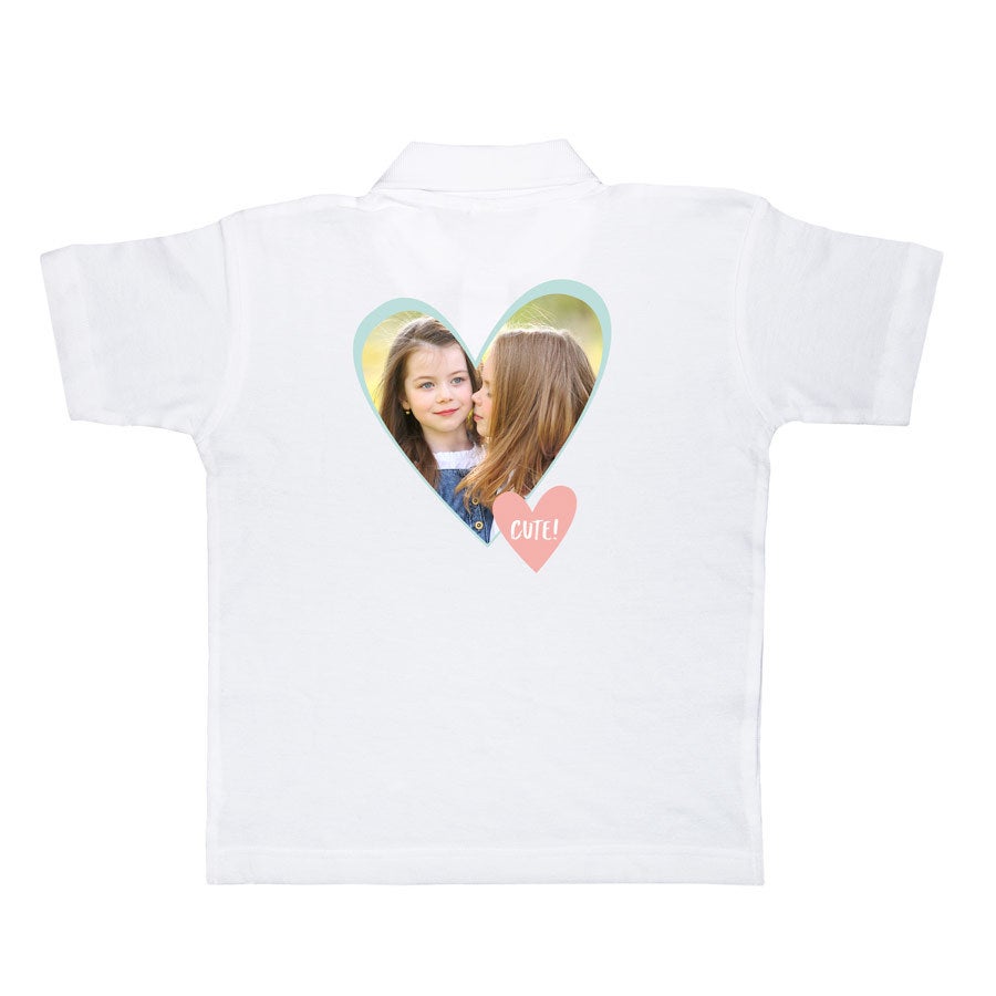 Tricou polo - Copii - Alb - 6 ani