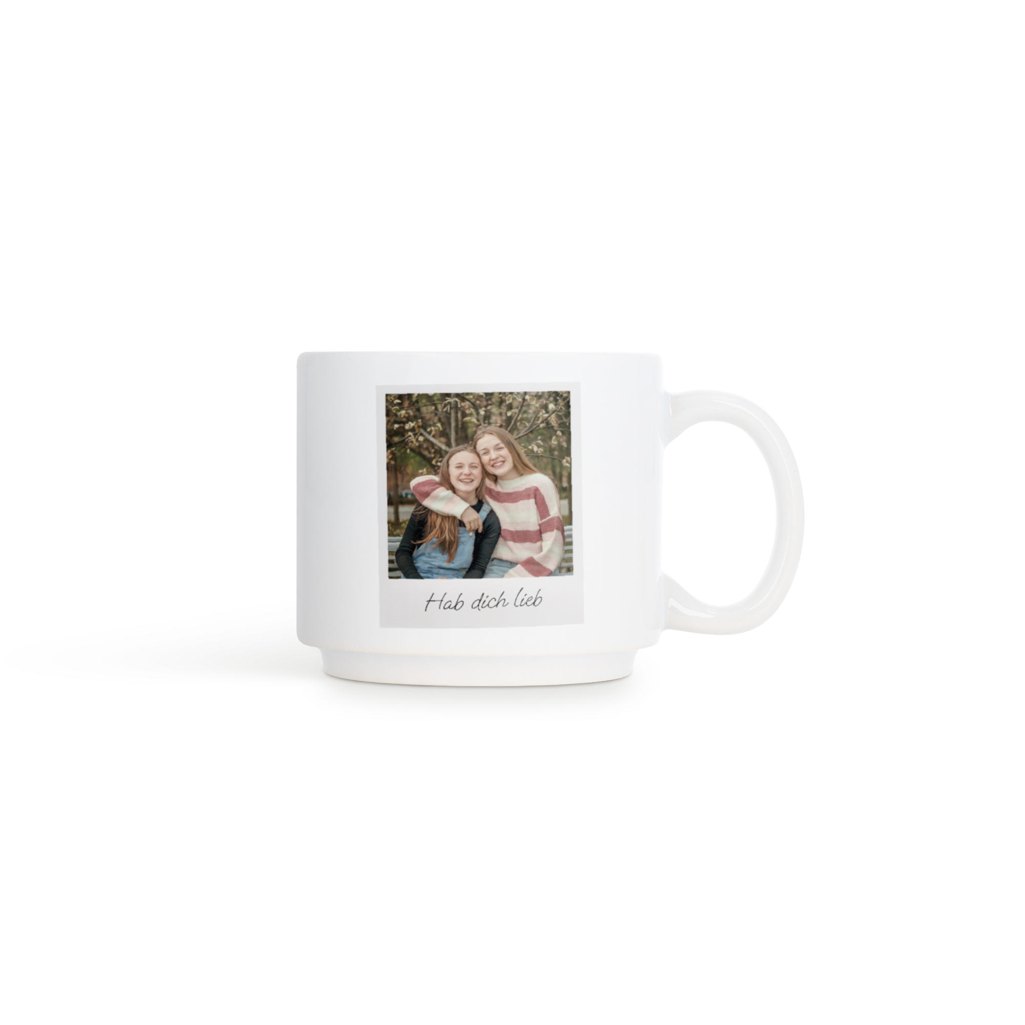 Stapelbare Tassen mit Foto