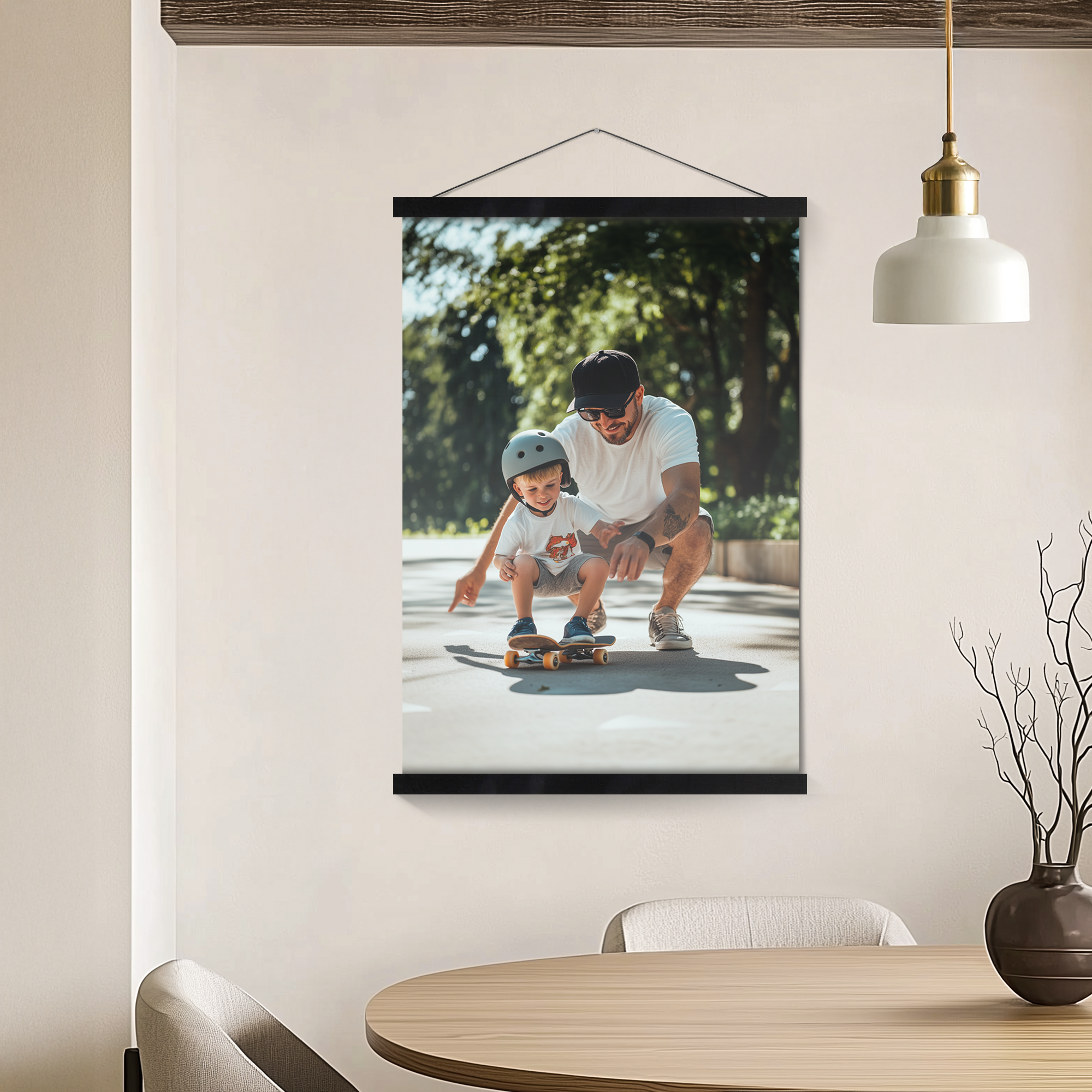 Poster personnalisé avec porte-affiche