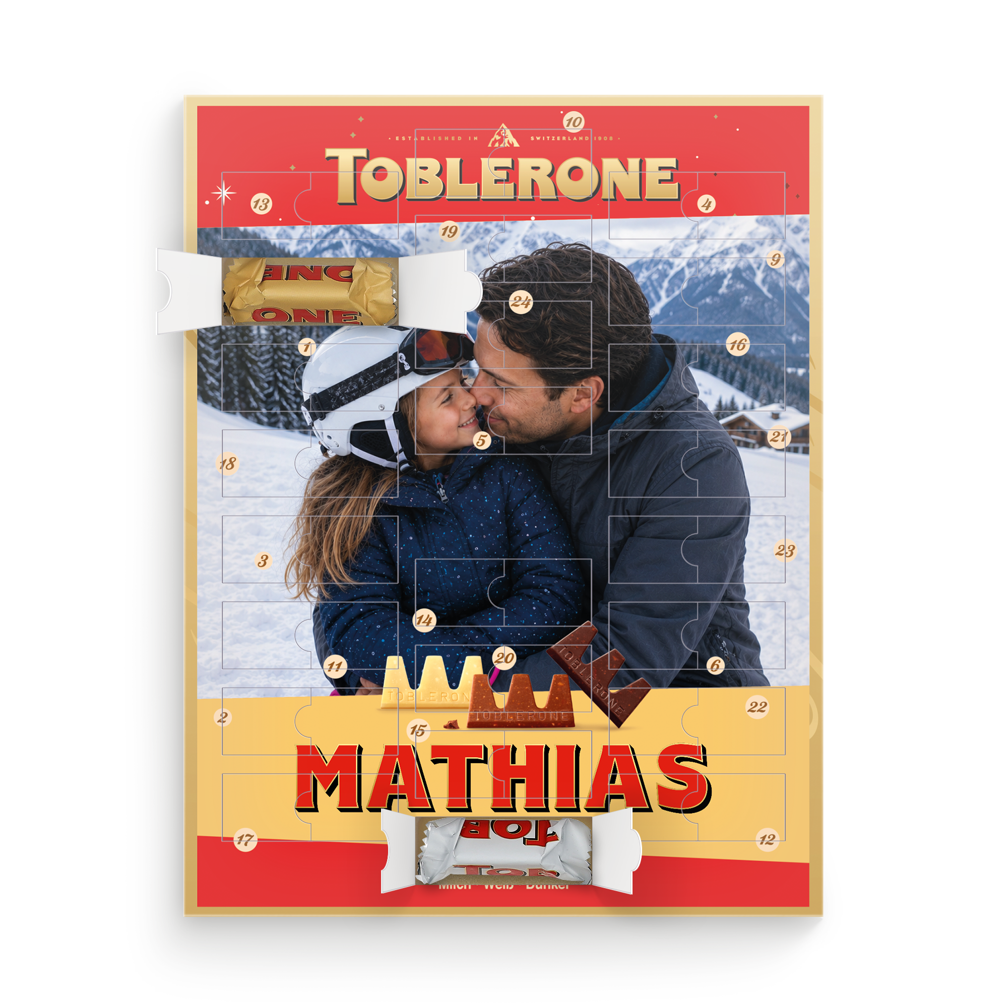 Chokolade julekalender - Toblerone