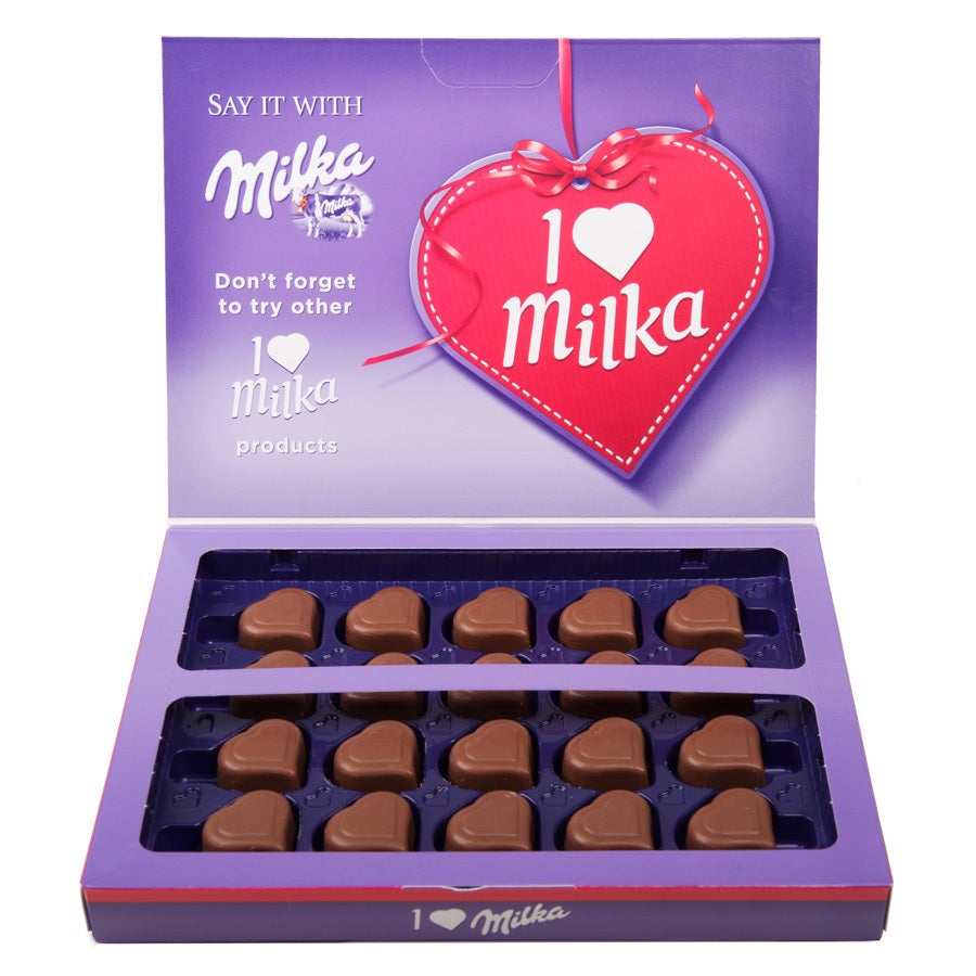 I love Milka! giftbox - Mother's day - Heart