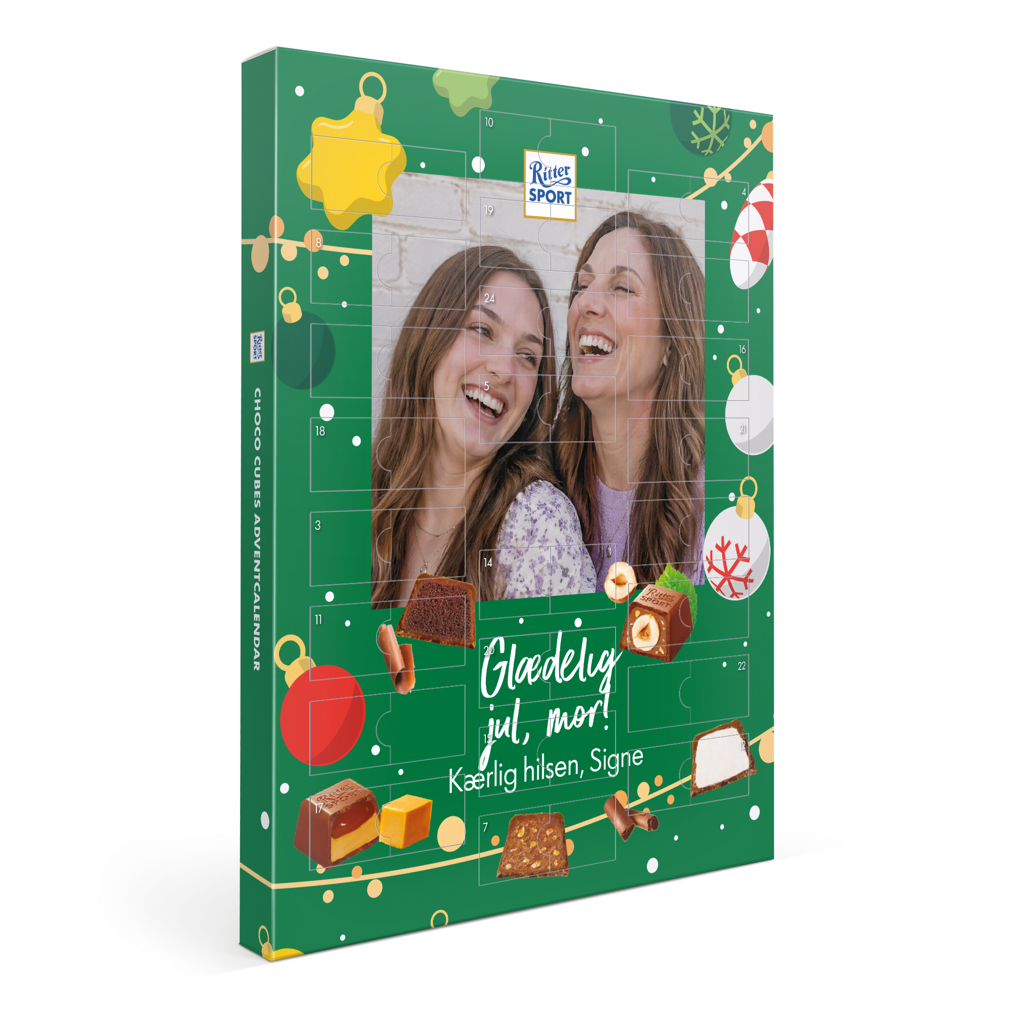 Personaliseret Ritter Sport julekalender