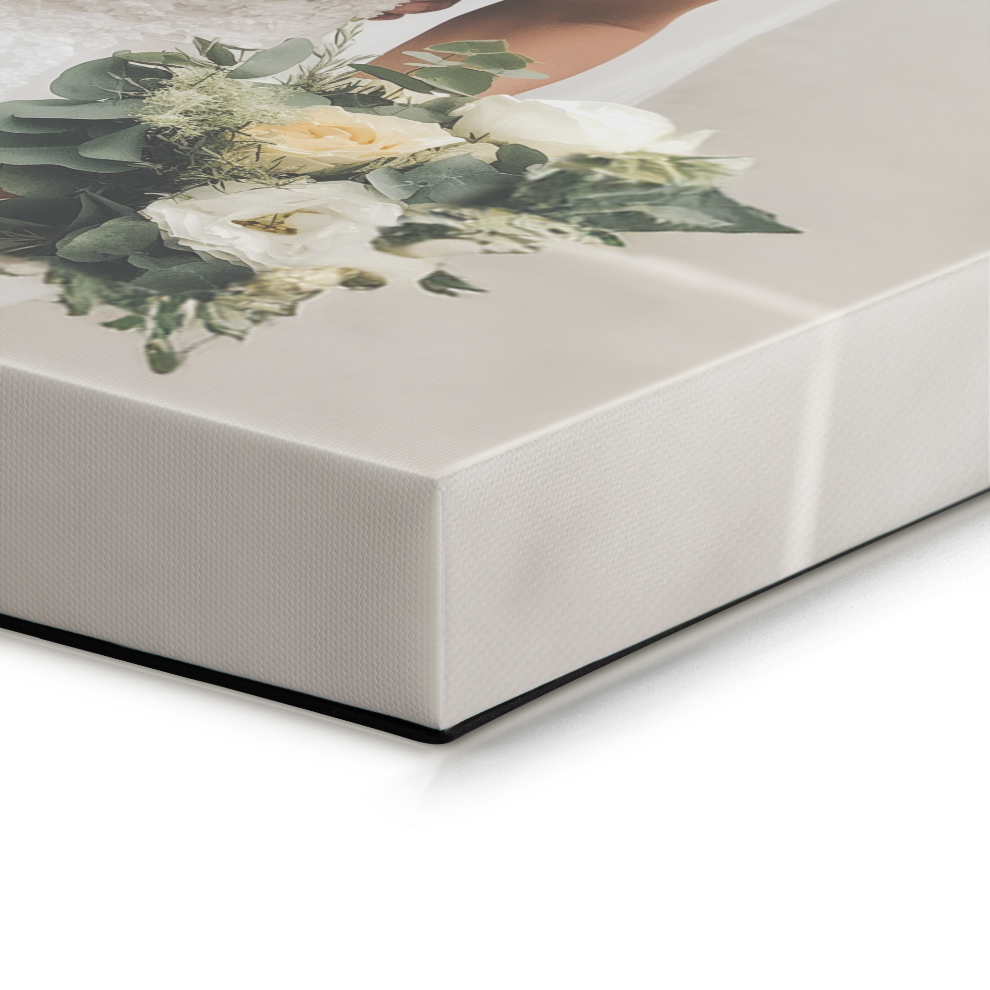 Foto auf Leinwand von hochwertiger Qualität gedruckt mit einem Blumenstrauß einer Braut