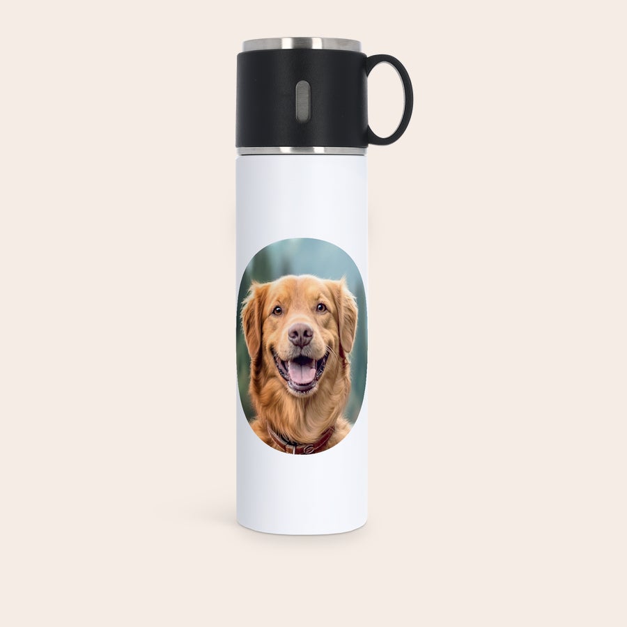 Flask with cup - personalised Flask with cup - personalised