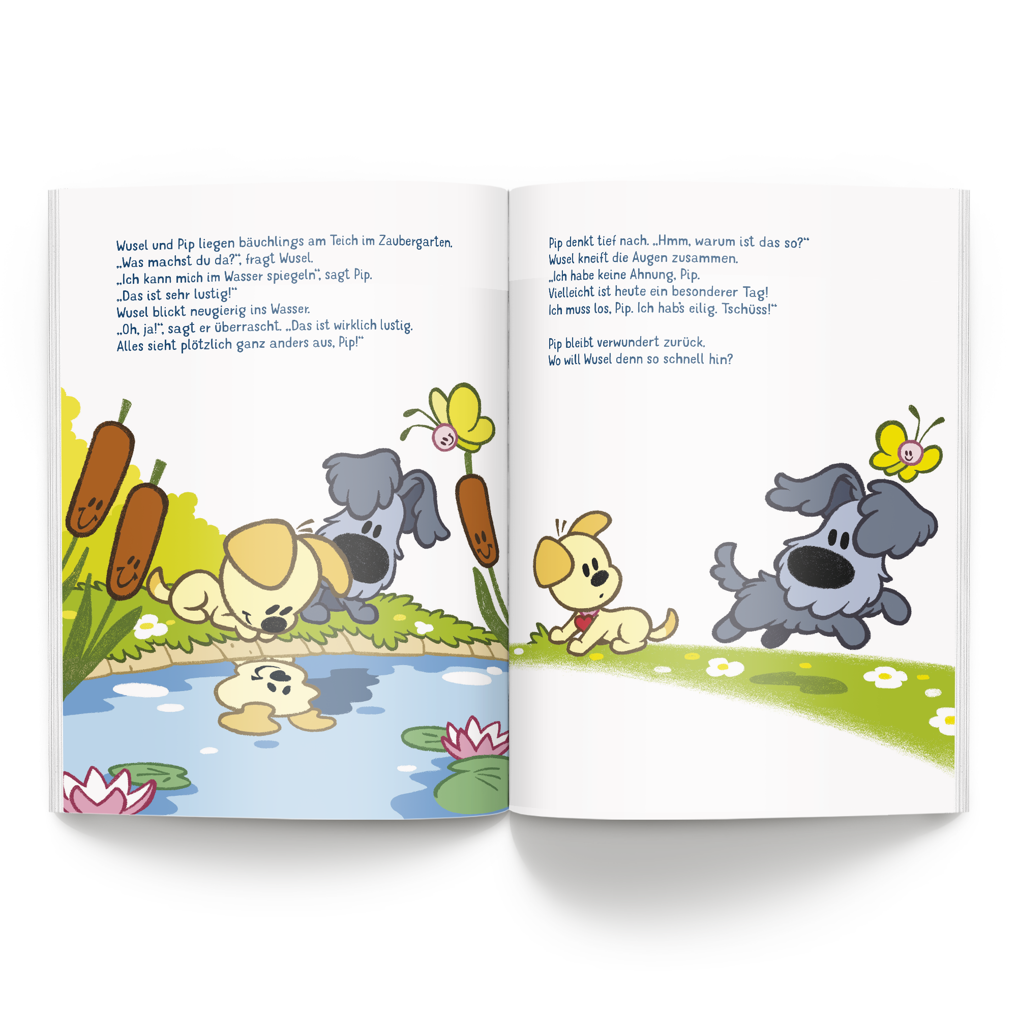 Personalisiertes Kinderbuch - Wusel & Pip - Geburtsdag - XL Softcover mit personalisierbarer Geschichte und Namen des Kindes.