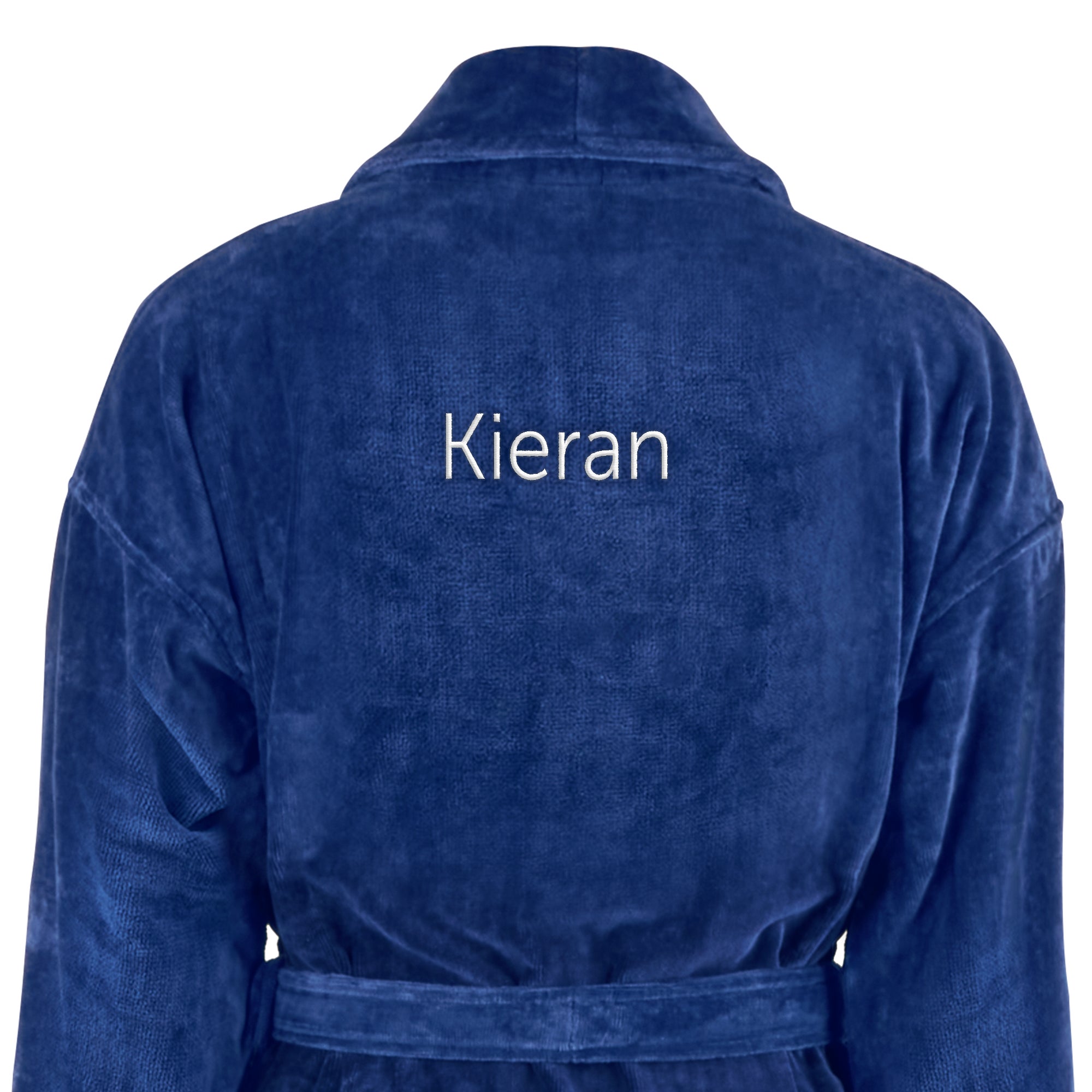 Personalised bathrobe - Men - Blue - S/M