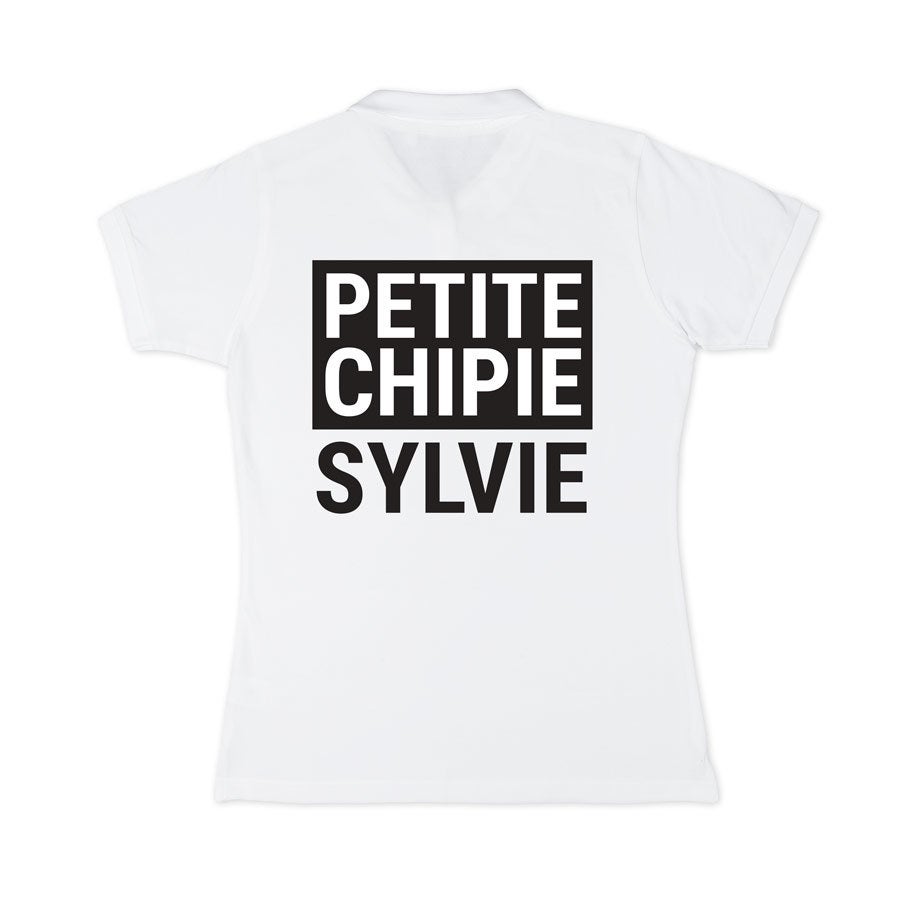 Polo personnalisé femme - Blanc - XXL