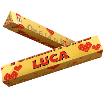 Barra de chocolate Toblerone - Amor - 360 gramos Barra de chocolate Toblerone - Amor - 360 gramos