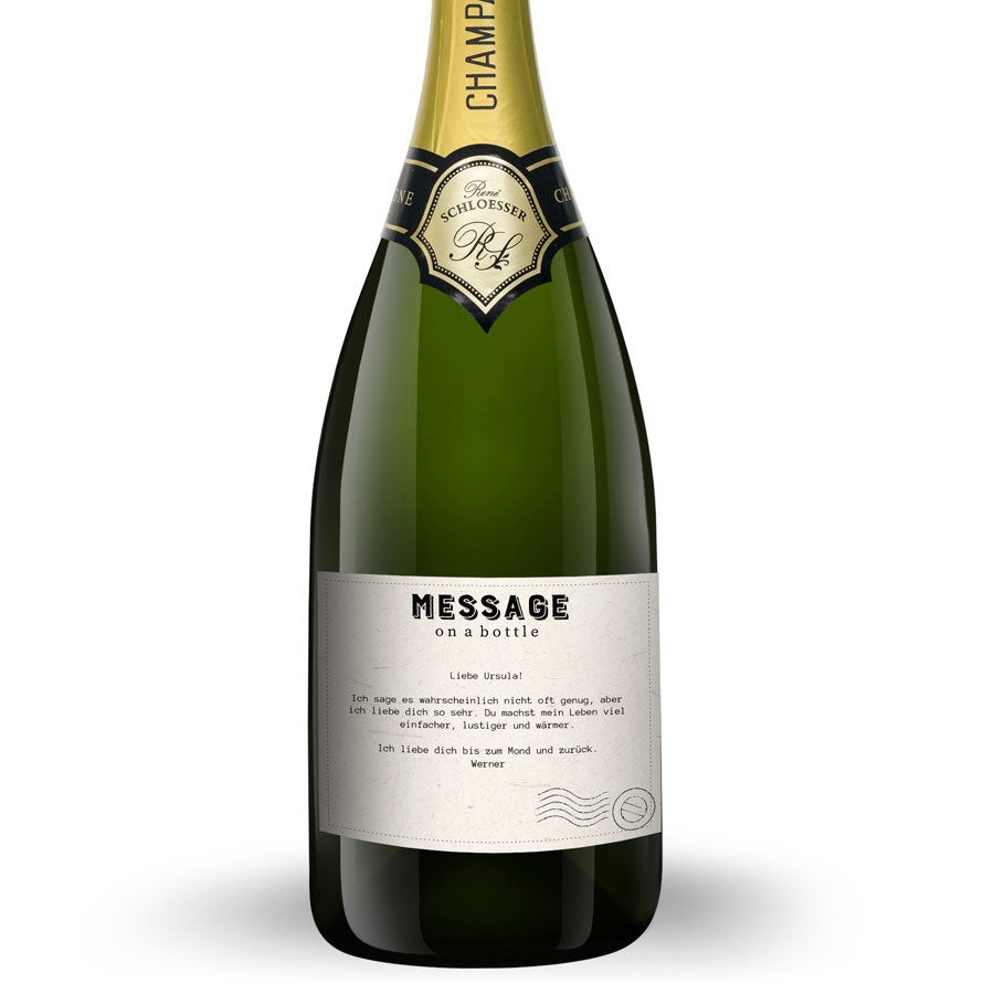 Champagner personalisieren - René Schloesser Magnum